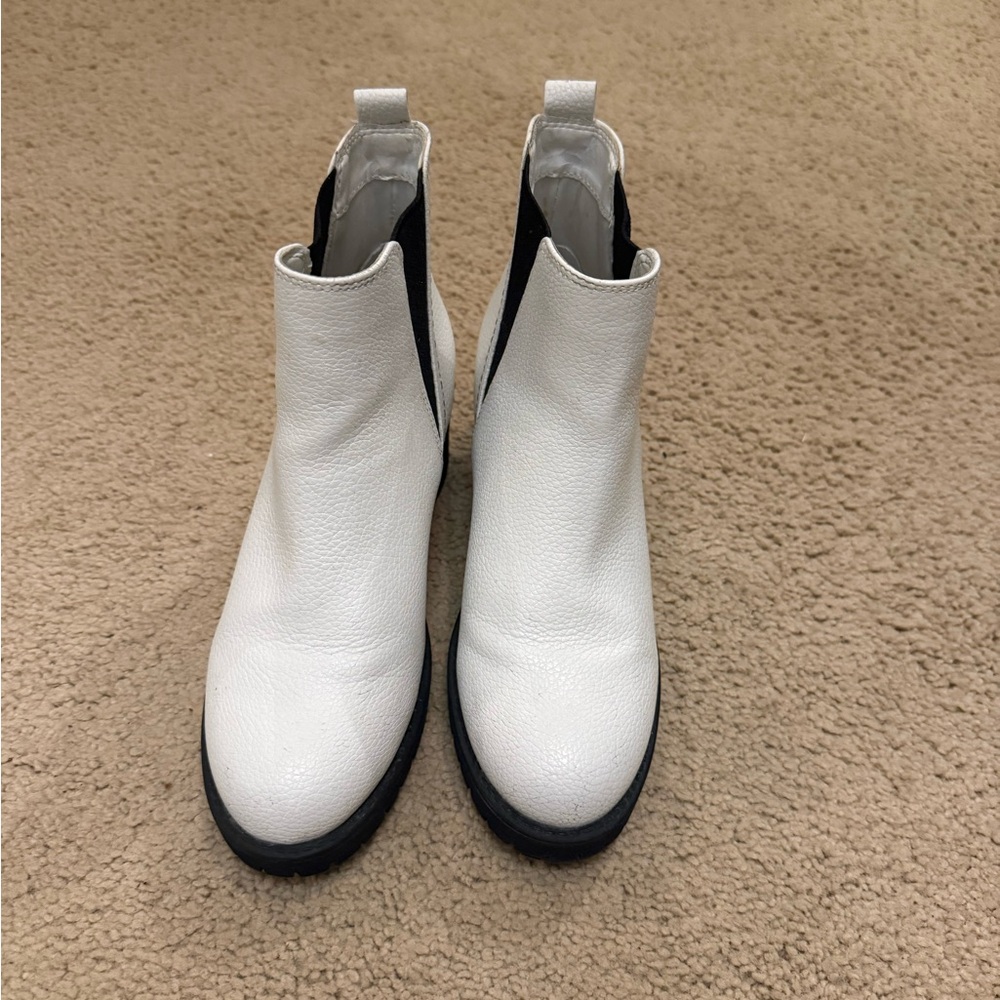 Stylish White Ankle Boots